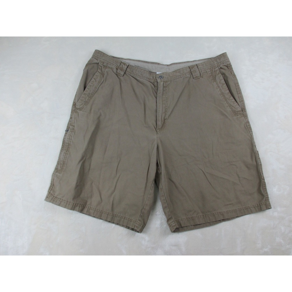 Columbia Shorts Mens 42 Brown‎ Tan Cargo Hiking Fishing Outdoors Cotton Casual